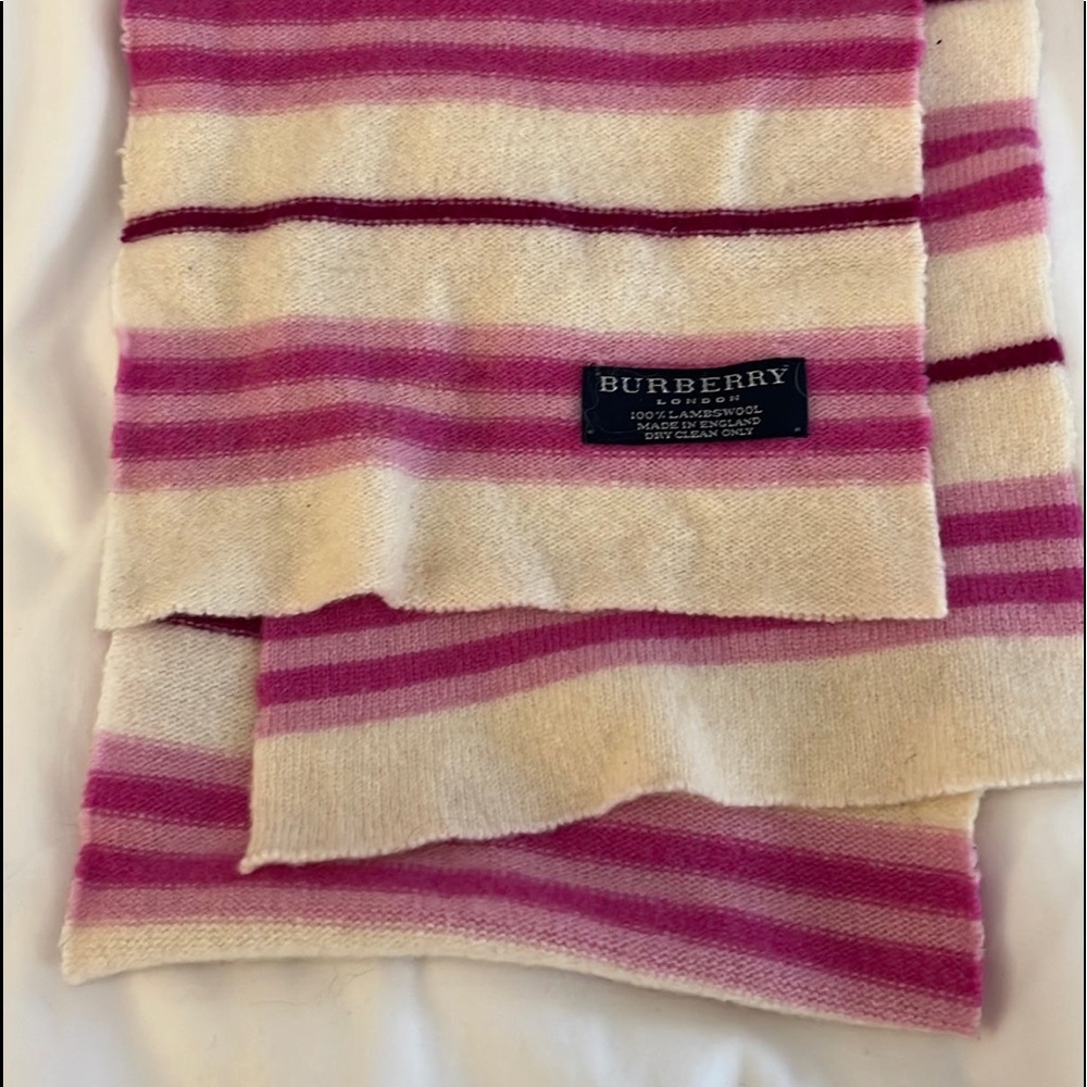 Vintage Burberry Lambswool Scarf